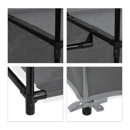 Armoire en tissu à 6 compartiments