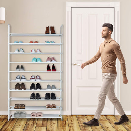 Étagère à chaussures en tissu pour 50 paires de chaussures