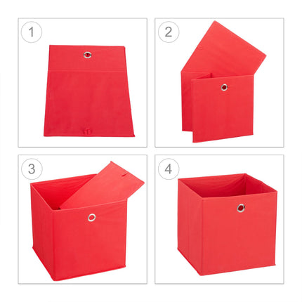 Coffre de rangement en tissu, 2 tiroirs