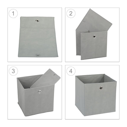 Coffre de rangement en tissu, 2 tiroirs
