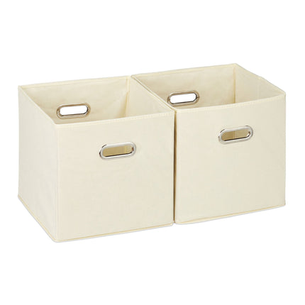 Coffre de rangement en tissu Lot de 2