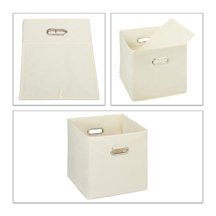 Coffre de rangement en tissu Lot de 2