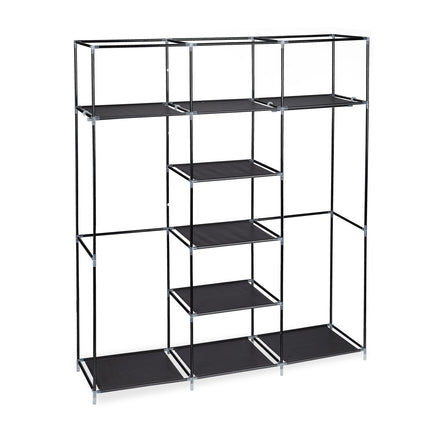 Armoire en tissu XXL avec 9 étagères