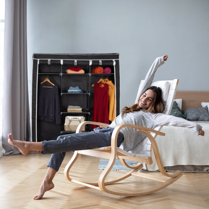 Armoire en tissu XXL avec 9 étagères