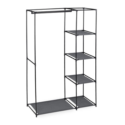 Armoire en tissu avec tringle à vêtements