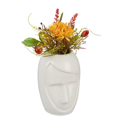 Vase à fleurs en forme de visage