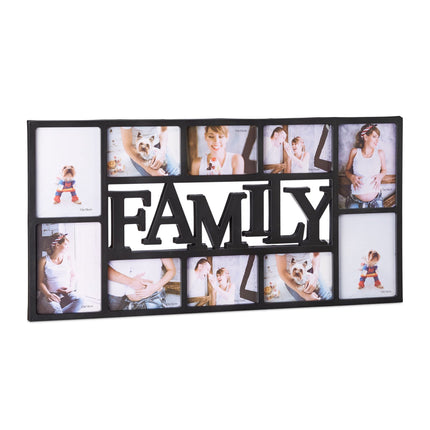Familiencollage-Rahmen für 10 Fotos
