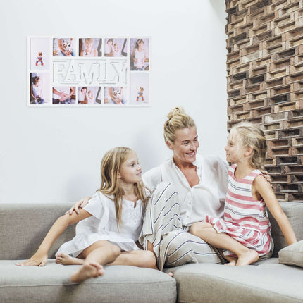 Familiencollage-Rahmen für 10 Fotos
