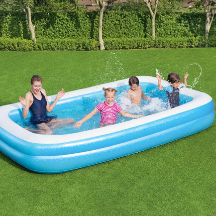 Familienpool Blau Rechteckig 305 x 183 x 46cm
