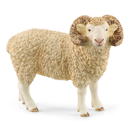 Figurine d'animal de ferme - Modèle de bélier Schleich, détails réalistes