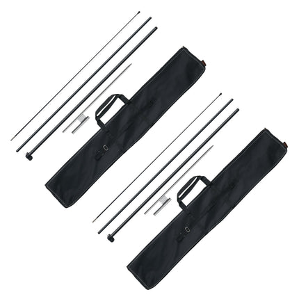 Feather Flag Pole Kit, 2-Pack 12.7 Ft with Stakes Bag