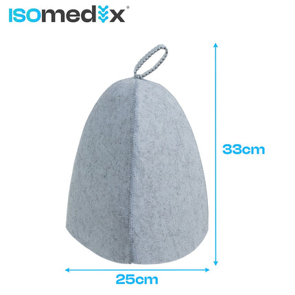 Bonnet de sauna en feutre - Protection thermique, taille universelle