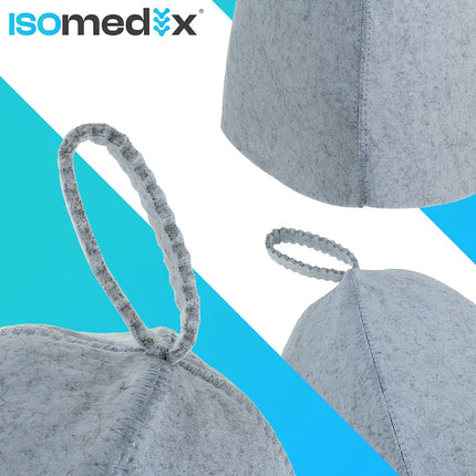 Bonnet de sauna en feutre - Protection thermique, taille universelle