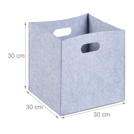 Boîte de rangement en feutre - 2 pièces