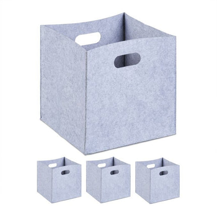 Boîte de rangement en feutre - 4 pièces