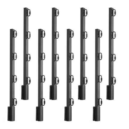 Fence Post Extenders, 8-Pack 23.8-In Steel Barbed Arms
