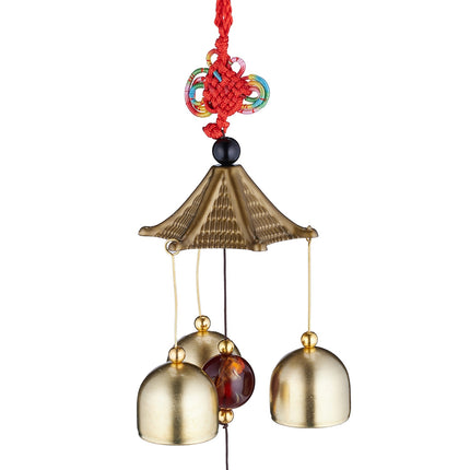 Carillons éoliens Feng Shui en métal, lot de 2