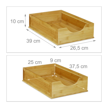 Plateau de classement en bambou