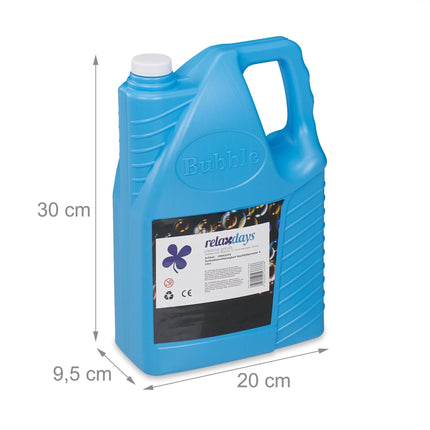 Récipient de remplissage pour bulles de savon 4 litres