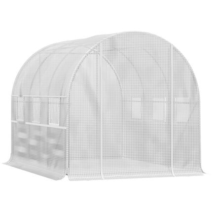 Gewächshaustunnel 2.95x2x2M, Rollläden, UV-geschützt