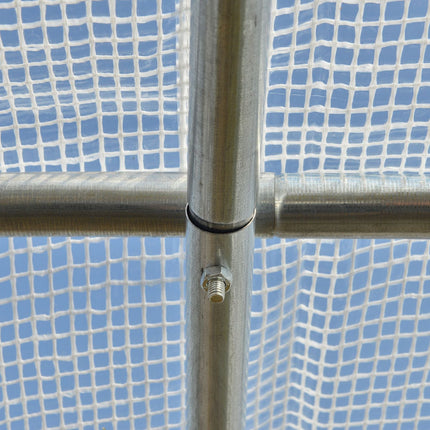 Gewächshaustunnel 2.95x2x2M, Rollläden, UV-geschützt