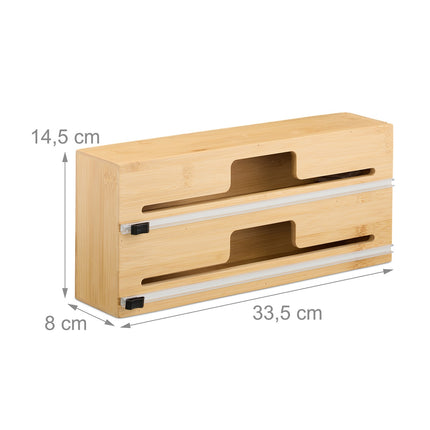 Folienspender aus Bambus