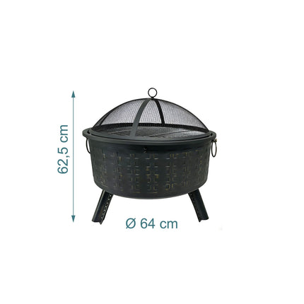 Brasero avec grille - Cuisine et sécurité en plein air