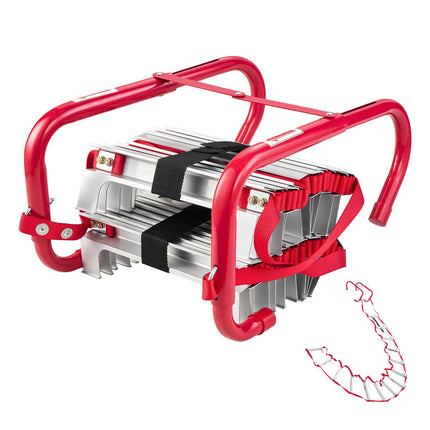 Fire Escape Ladder, 2-Story 4m, 1000 lb, Aluminum