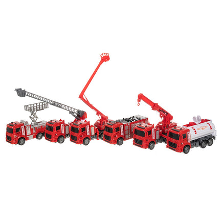 Ensemble de camions de pompiers pour enfants, 6 véhicules de secours