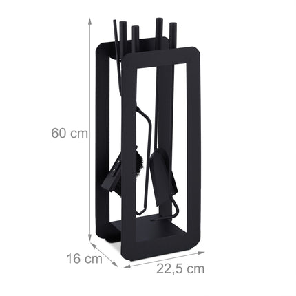 Cheminée 5 pièces en noir