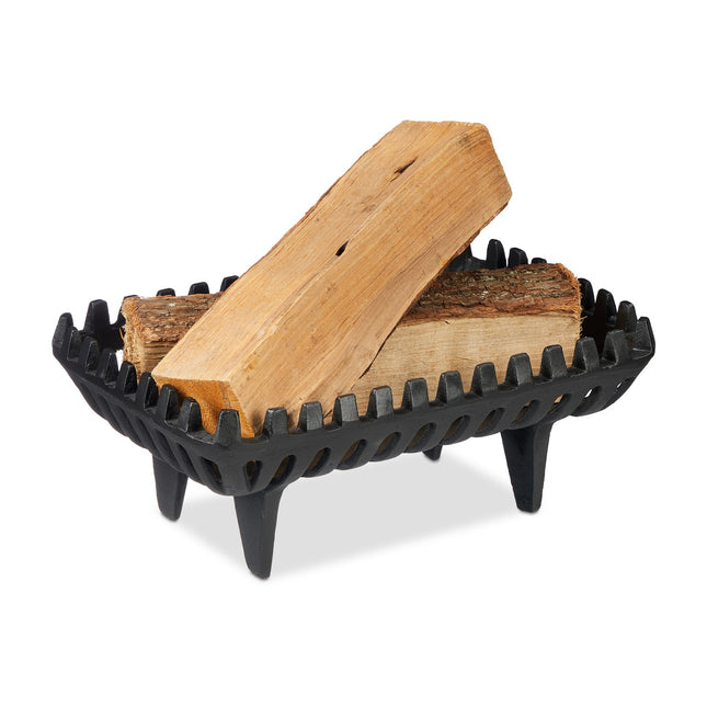 Grille de cheminée avec pieds - Fonte, chauffage uniforme
