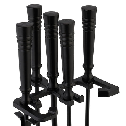 Kaminbesteck-Set, 5-teiliges Metallzubehör