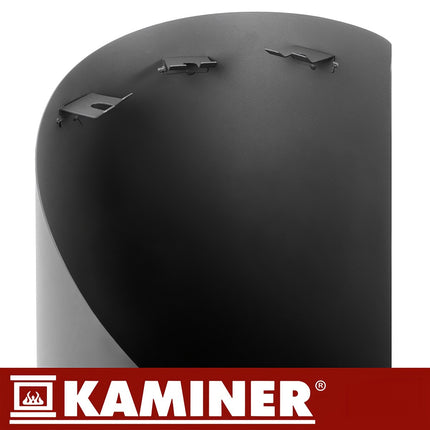 Ensemble d'outils pour cheminée, acier 4 en 1 avec support