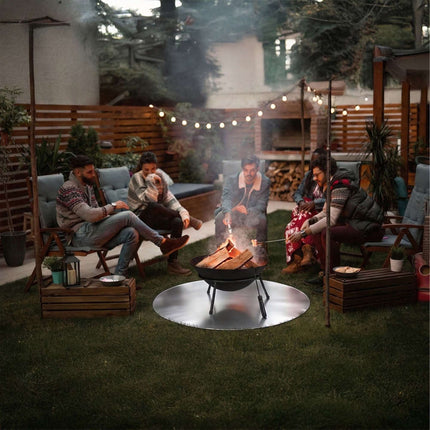 Tapis ignifugé pour barbecues et foyers extérieurs, résistant à la chaleur jusqu'à 700 °C