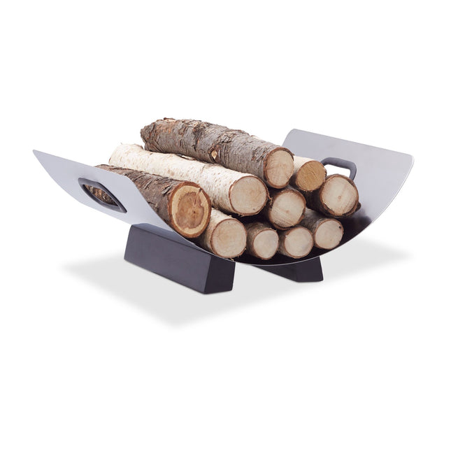 Panier à bois de chauffage en acier inoxydable