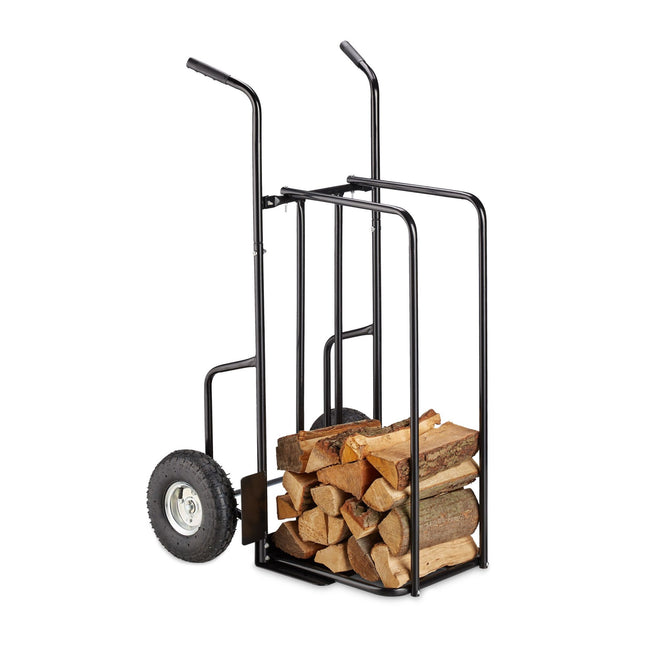 Chariot à bois de chauffage XL en métal