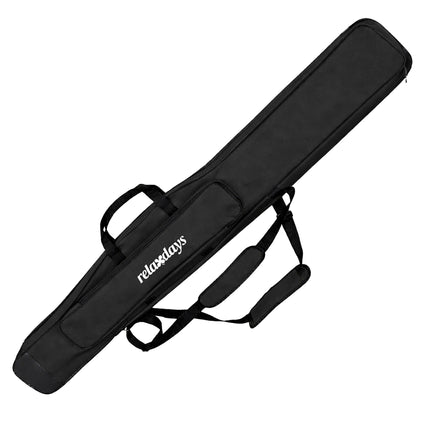 Housse pour canne à pêche, 5 compartiments, noire, 150 cm