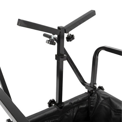 Angler-Trolley mit Tasche – Metallgestell, Luftbereifung