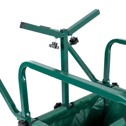 Chariot de pêche avec sac - Cadre en métal, pneus pneumatiques