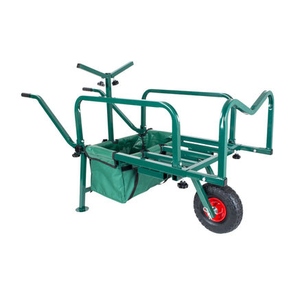 Chariot de pêche avec sac - Cadre en métal, pneus pneumatiques