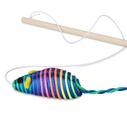 Canne à pêche pour chat, lot de 5