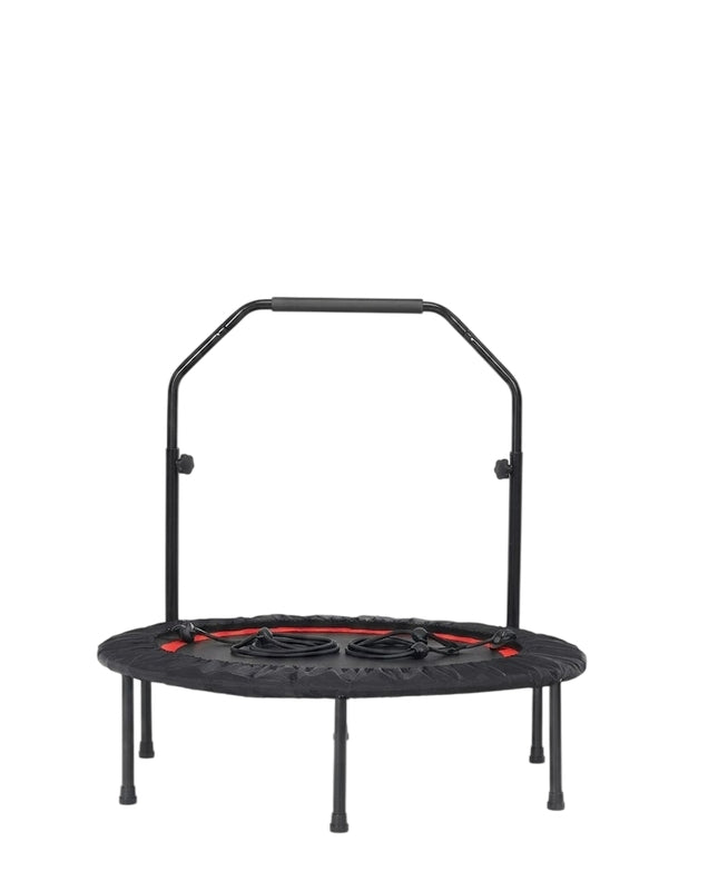 Trampoline de fitness avec poignée réglable et bandes de résistance
