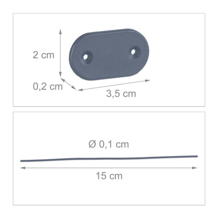 Dispositif de fixation pour protection de la vie privée en lot de 52