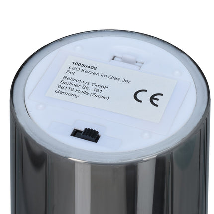 Ensemble de bougies LED sans flamme avec télécommande, cire véritable