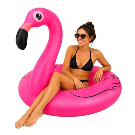 Flamingo aufblasbarer Schwimmring 102cm – Robuster PVC-Pool-Schwimmkörper