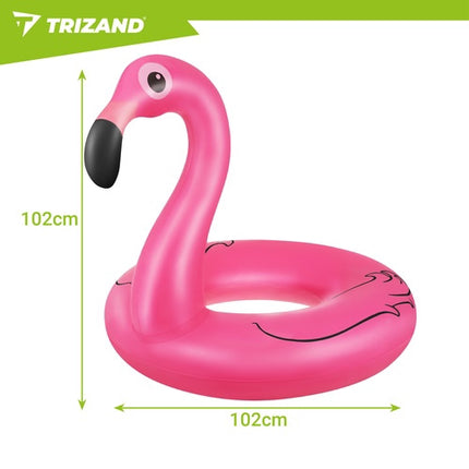 Flamingo aufblasbarer Schwimmring 102cm – Robuster PVC-Pool-Schwimmkörper