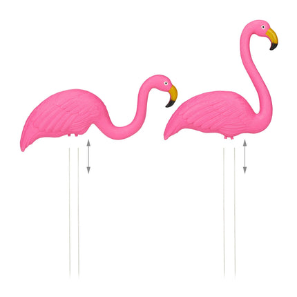 Flamingo-Ornament-Set, 2-teilig