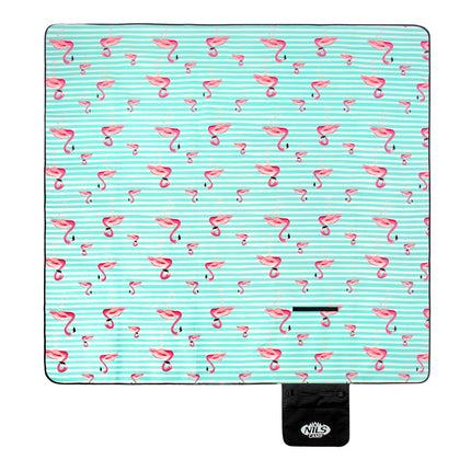 Tapis de pique-nique Flamingo 200 x 200 cm, imperméable PE/Alu