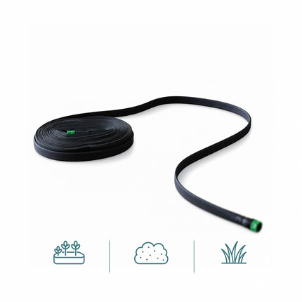 Tuyau d'arrosage plat pour haies et massifs, longueurs flexibles
