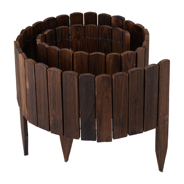 Flexible Rasenkante aus Holz – Witterungsbeständig, einfache Installation